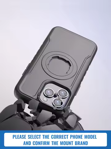Quad-style Motocycle/Bike Magnetic Shockproof Case For iPhone 17 16 15 14 ProMax Charging Protective