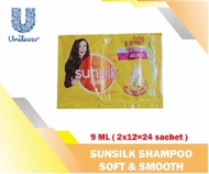 Shampo Sunsilk Soft and smooth Renteng isi 24 sachet Sunsilk kuning Rambut halus dan lembut isi 24 s