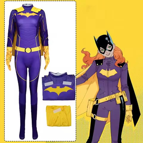 Game Gotham Knights Batgirl Cosplay Costume Role-play latex catsuit Zentai Suit Anime Halloween Body
