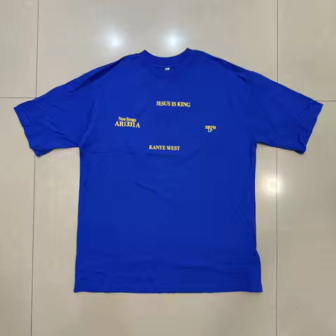 KANYE WEST Jesus Is King Short Sleeve Top Tee Men Women Streetwear High Quality Real Photo CPFM T Sh
