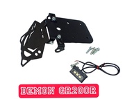 ท้ายสั้นพับได้ GPX Demon Gr200R ใส่ไฟเลี้ยวแต่ง ได้ใส่ไฟเลี้ยวเดิมได้ มีไฟส่องป้ายทะเบียน LED