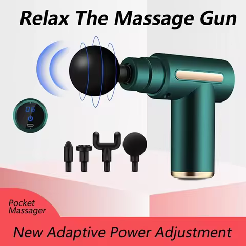 USB Mini Massage Gun Fascia Machine Muscle Relaxation Vibrating Gun Rod Massage Fitness Equipment Ne