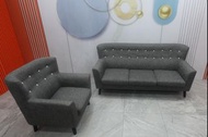 台北二手家具 推薦- HOLA 特力 和樂 麥迪森 灰色 1+3 布沙發 4人 沙發 四人 沙發組 沙發椅 傢俱 避風港
