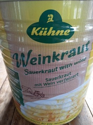 Weinkraut Sauerkraut mit Wein verfeinert 9700 Gramm / Weinkraut Sauerkraut refined with wine 9700 gr