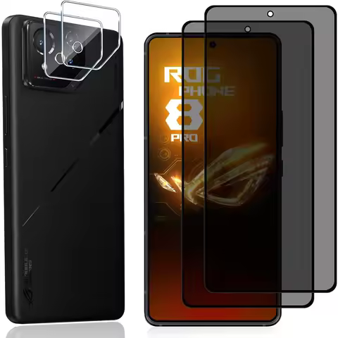 2.5D 9H Privacy Screen Protectors for ROG Phone8 Anti-Spy Protective for ASUS ROG Phone 8/ROG Phone 