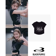 Korea Black Purple Vintage Horse Tee - IZNA Jeong Saebi, 100% Authentic
