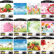 Gratis Ongkir - Stiker Dinding Anti Minyak 90x60 cm / Wallpaper Dinding Dapur Bergambar / Sticker