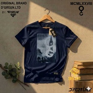 HIJAU Green t-shirt bandung distro t-shirt/ adult men's distro t-shirt/ with number 8 motif green li