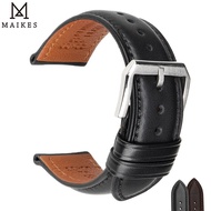 MAIKES Luxury Genuine Leather Watch Band Soft Cowhide Leather Strap Bracelet For MIDO TISSOT Watchbands