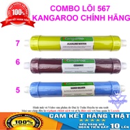 Trọn bộ Combo 7 lõi lọc nước Kangaroo chính hãng 1234567 - Lõi RO Nano Silver Ceramic Alkaline Water