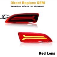 iJDM LED Bumper Reflector Lights For 2011-2013 Toyota Corolla Lexus CT200h Function as TailBrake & R