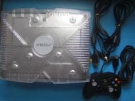 XBOX 主機完整一組 初代 透明白，讀取穩定，操作狀況良好，