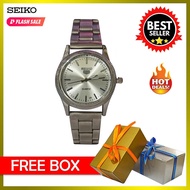 Seiko 5 Quartz All Silver Stainless Steel Watch for Men