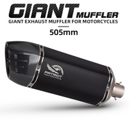 Universal 51MM Motorcycle Exhaust PATRIOT Giant Shield Muffler For Dirt Moto ADV R1200GS 790ADV CRF1