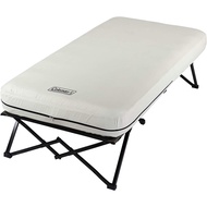 Coleman Camping Cot, Air Mattress, and Pump Combo | Folding Camp Cot and Air Bed with Side Tables and Battery Operated