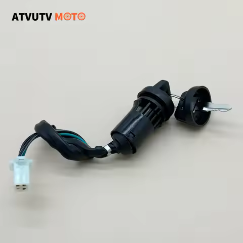 1pcs Motorcycle Ignition Switch Key With Wires Lock For Most Quad Dirt Bikes 50cc-250cc Motorbike AT