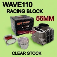 API BLOCK DASH110 WAVE110 RACING BLOCK 56MM API CLEAR STOCK