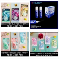 Tip Ex Liquid Paper Correction Tape Secret Tape CHARACTER 8M - 35M Animal Zhilixing Brand 7134 / PRI