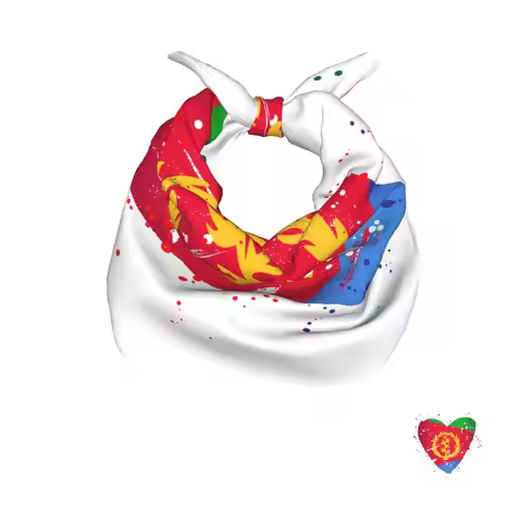 50cm*50cm Eritrea Flag Holiday Eritrea Heart Eritrean Flag Scarf Head Hair Shawl Women Designer Scar