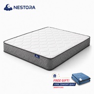 【Free Gife】NESTORA 8 Inch Pocket Spring Mattress Hotel Comfort & Latex Foam Single Super Single Quee
