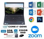 laptop lenovo thinkpad t460s intel core i7 gen 6 ram 20gb/256gb ssd - t460 i5 8gb/512gb