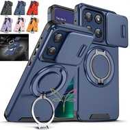 Army Grade Slide Cover Rotable Ring Stand Case Casing for Motorola Moto G Power 5G 2024 2023/G 5G 20