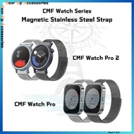 Stainless Steel Magnetic Strap Replacement For CMF Watch Pro 2 | CMF Watch Pro (Smart Watch Accessor