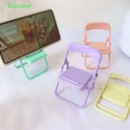 BLUEVELVET Mobile Phone Holder, Plastic ABS Mini Chair Phone Stand, Sweet Mini Chair Decorative Foldable Mini Phone Holder Phone