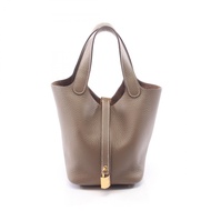 【二手】愛馬仕 HERMES 手提包 Picotin Lock PM Etoupe Etoupe 其他 Picotin Lock PM Etoupe 女士二手 A