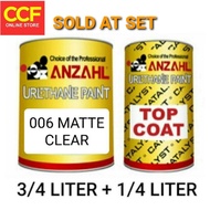 Anzahl Urethane Paint Topcoat Matte Clear with Topcoat Catalyst 1 Liter Set