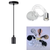 Nordic Retro Pendant Lights Aluminum Shell Edison Screw Bulb Lamp Base E26 E27 Minimalist Room Light