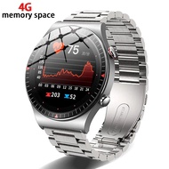 4G RAM Smart Men's Watch Heart Rate Monitor Bluetooth Calling TWS Headphones Music Sports Smart Watch Men for Android Ap