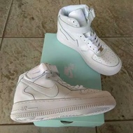 Nike Air Force 1 Mid Triple White-Nike Air Force 1 All White Nike Air