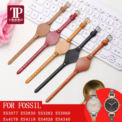 For Fossil ES3077 ES2830 ES3262 ES3060 ES4176 ES4119 ES4026 ES4340 Watch Band Genuine Leather Watch 