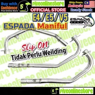 ESPADA Racing E4 E5 V5 Open Maniful Size 28MM 30MM 32MM 35MM Steel Exhaust Manifold Ekzos LC135 RS15