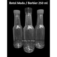 Botol Madu / Barbier 250 ml Plastik isi 150 pcs ( Gojek/Grab )