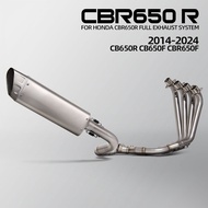 High Quality Motorcycle Exhaust Pipe Kit Full exhaust system For HONDA CBR650R CB650F CBR650F 2014-2