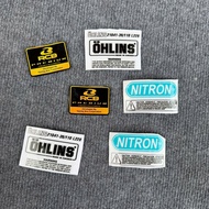 Premium clear Ohlin - RCB - Nitron Decanl fork sticker Motorcycle Sticker Fork Sticker