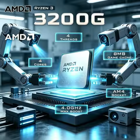 AMD Ryzen 3 3200G Energy Saving AM4 APU Vega8 Graphics 4 Cores 4 Threads Stable Small Host Office Ga
