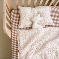 เครื่องนอนหมี ผ้าห่มผ้าฝ้ายผ้าห่มนําเข้าจากเกาหลีผ้าฝ้ายผ้าห่มเด็กผ้าห่มแอร์ฤดูร้อนผ้าห่มเด็ก ผ้าปูเบาะนอนเด็ก