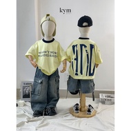 [EXHAUS 1 SIZE FOR BIG FORM T-SHIRT] Golden AND Street Tee Unisex Children's T-shirt – Kym Baby A350