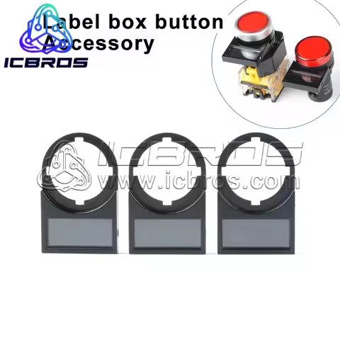 Denoter Sign Box 22mm Push Button Switch label Box Signs Indicator label Box Side Insert/ Buckle But