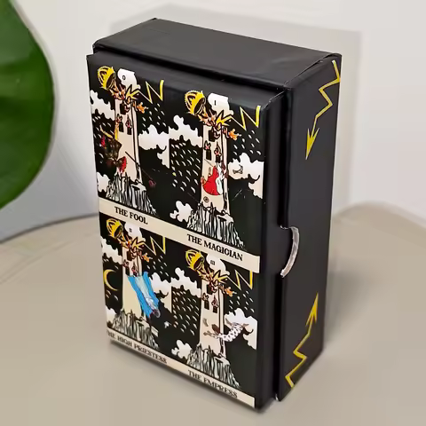 Tower Takeover Tarot Deck 12*7cm in Rigid Box, Unique 79-Card Tarot Set for Transformation & Liberat
