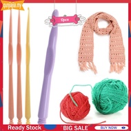 12pcs Yarn Knitting Crochet Ergonomic Handle Plastic Steel Lace Hooks Size 2mm To 10mm DIY Craft Han