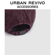 [Ready Stock] URBAN REVIVO Ladies Fashionable Retro Washing Denim Baseball Cap UAWA30168