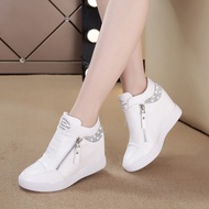 Women Internal Increasing Heel Shoes Student Black White Women Causal Shoes