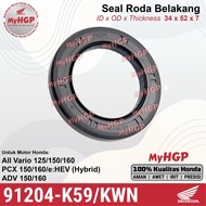 91204 K59 KWN Oil Seal 34x52x7 Rear Axle Vario 125 150 ADV PCX 91204K59A11 91204KWN901