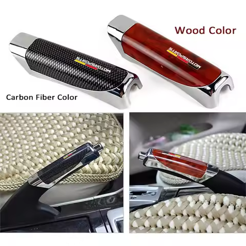 1pc Carbon Fiber Pattern Hand Brake Set Cover ABS Car Handbrake Cover For BMW X1 X3 X5 E70 F15 F48 G