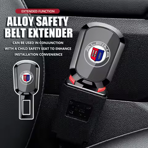 For Alpina Car Seat Belt Extend Alloy Fastener Safety Strap Buckle Extender Accessories XB7 B12 B3 B