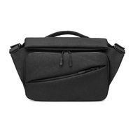 OZUKO กระเป๋าสะพายพาดลำตัวผู้ชายกระเป๋าเอกสารผู้ชายชาร์จ USB มัลติฟังก์ชั่ขี่กันน้ำกระเป๋าเดินทางกระ